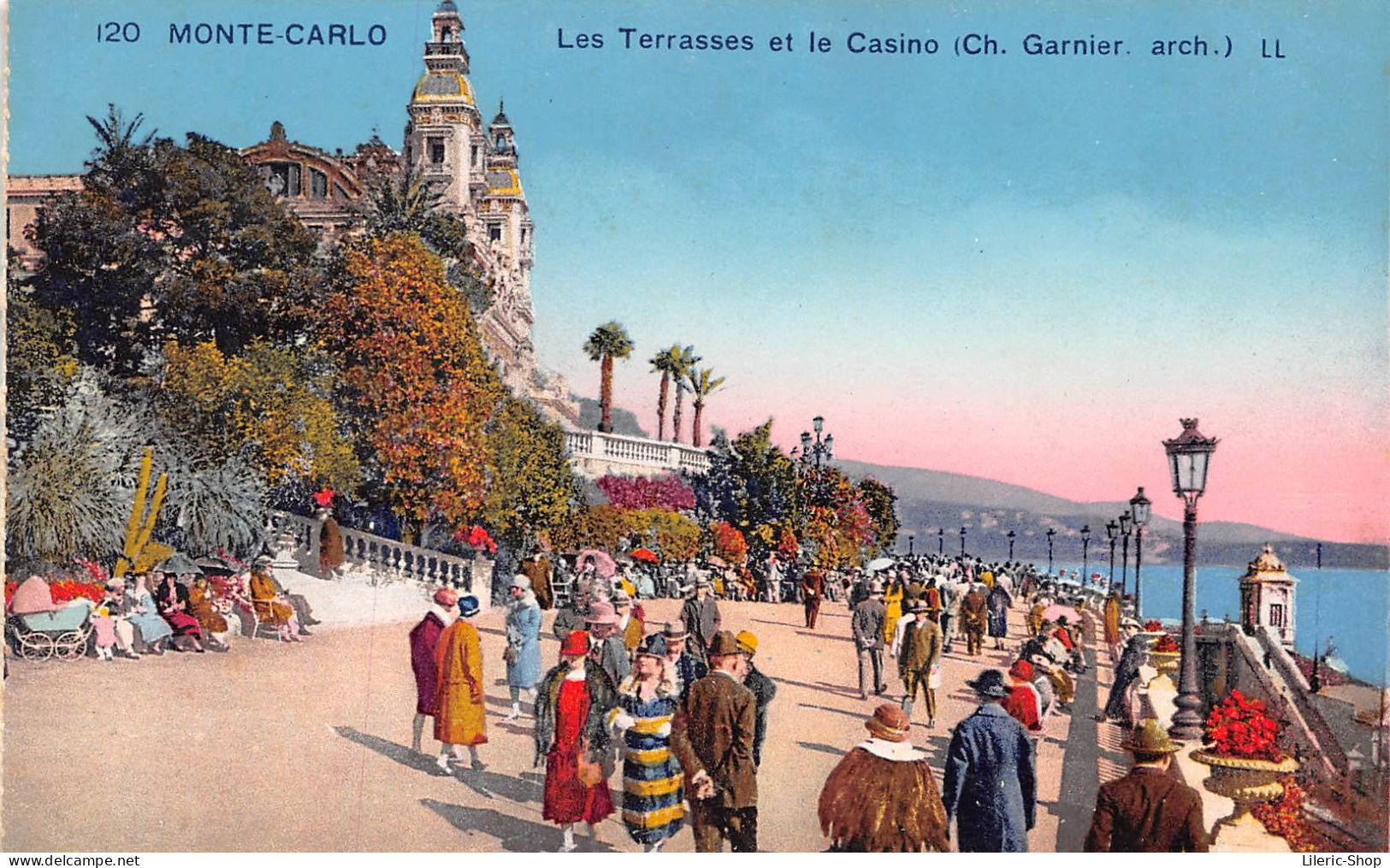 MONTE-CARLO Les Terrasses Et Le Casino (Ch. Garnier. Arch.) LL - Terraces