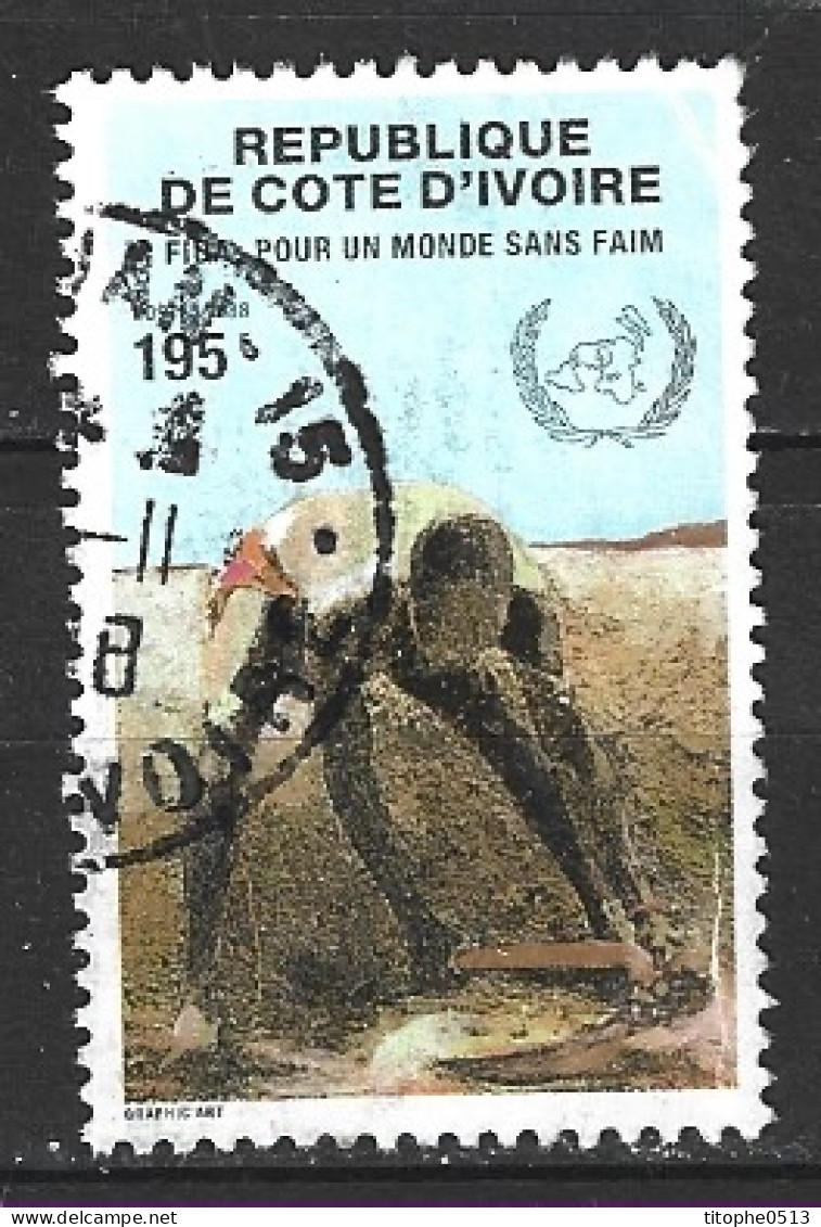 COTE D'IVOIRE. N°802 Oblitéré De 1988. Pour Un Monde Sans Faim/FAO. - Alimentation