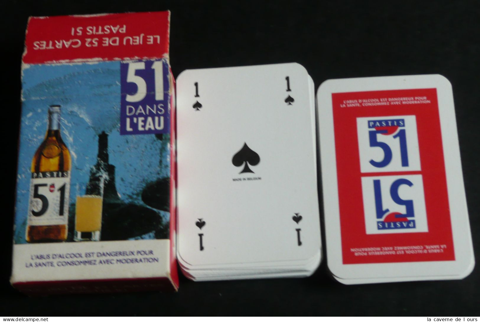 Rare Petit Jeu De 54 Cartes, Publicitaire, Pub. Pastis 51, Rouge - 54 Cartes