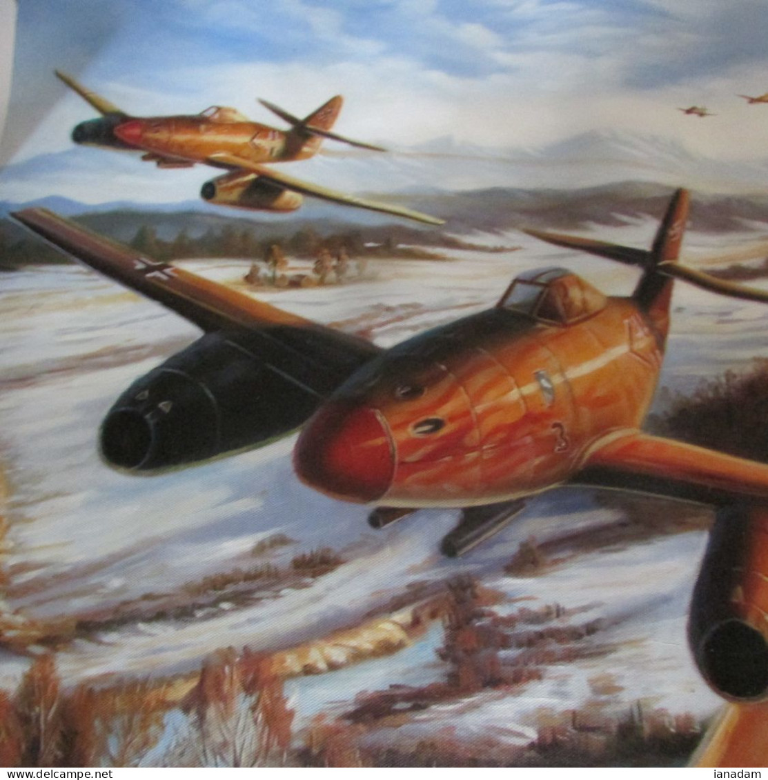 German WW1 Jet Fighters Oil Painting - 1939-45