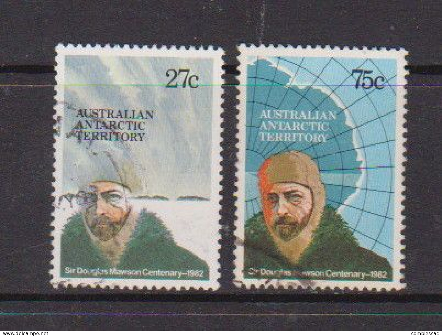 AUSTRALIAN  ANTARCTIC  TERRITORY    1982    Birth  Centenary  Of  Mawson    Set  Of  2    USED - Used Stamps