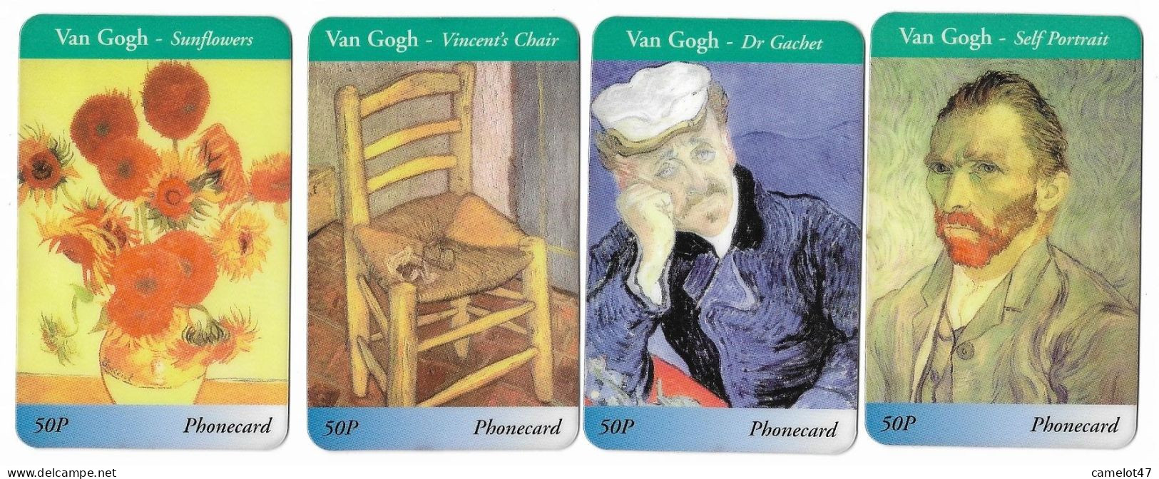 U.K. Paintings By Van Gogh 4 Prepaid Phone Cards, PROBABLY FAKE, Vangogh-c - Peinture