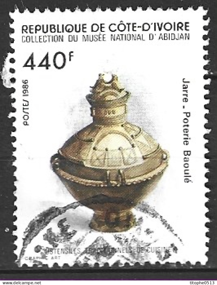 COTE D'IVOIRE. N°745 Oblitéré De 1986. Ustensile De Cuisine/Poterie. - Alimentation