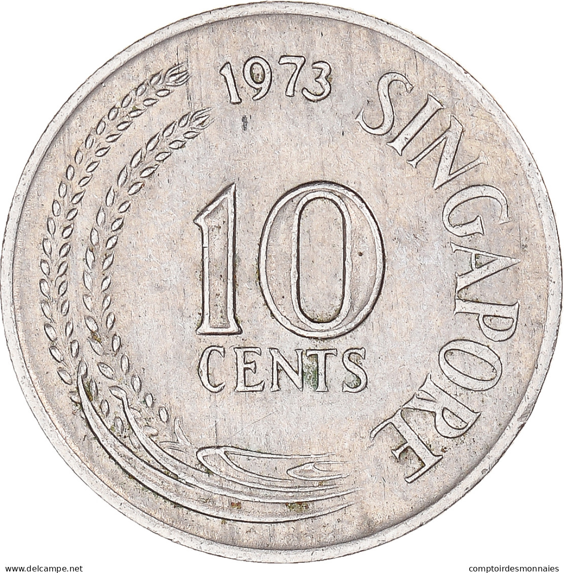 Monnaie, Singapour, 10 Cents, 1973 - Singapur