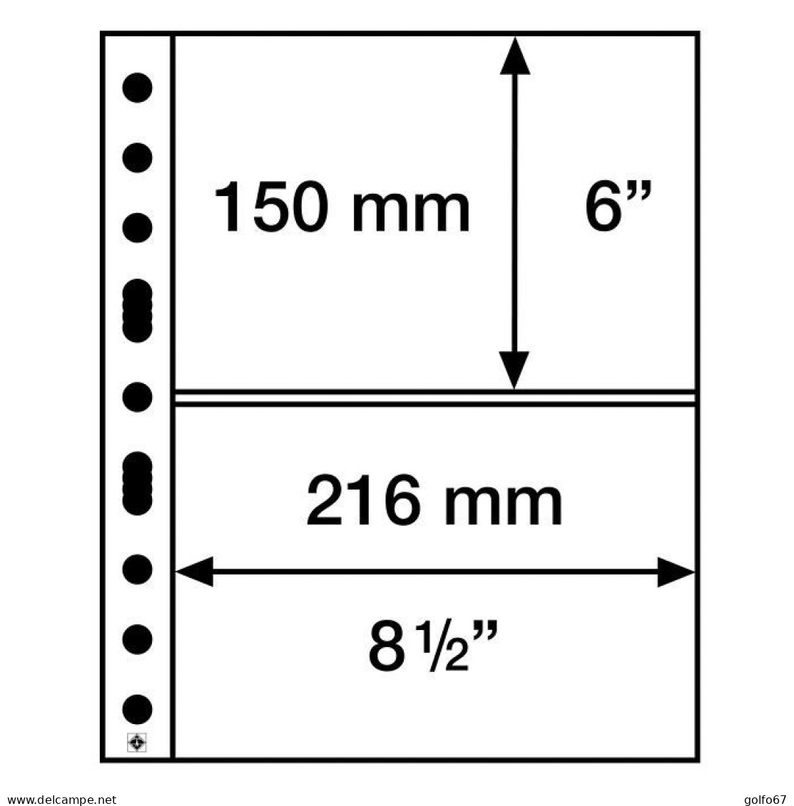 Leuchtturem 3 Paquets De 5 Pochettes Plastique GRANDE 1Colonne/2 Bandes Transparentes Ref 336439 Neuf Pas Ouvert TBE - For Stockbook