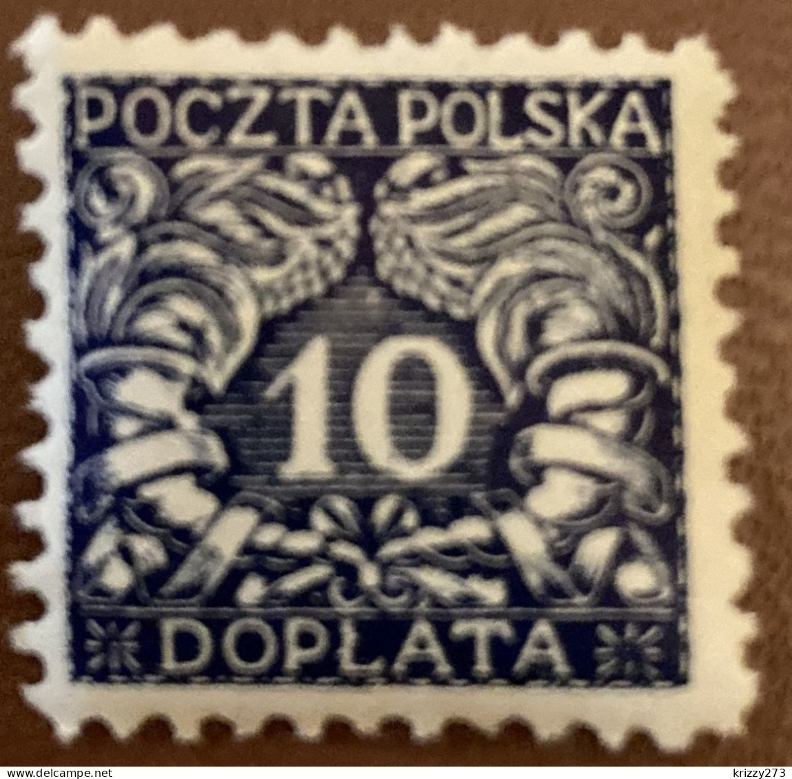 Poland 1919 Postage Due Northern Poland 10 H - Used - Taxe