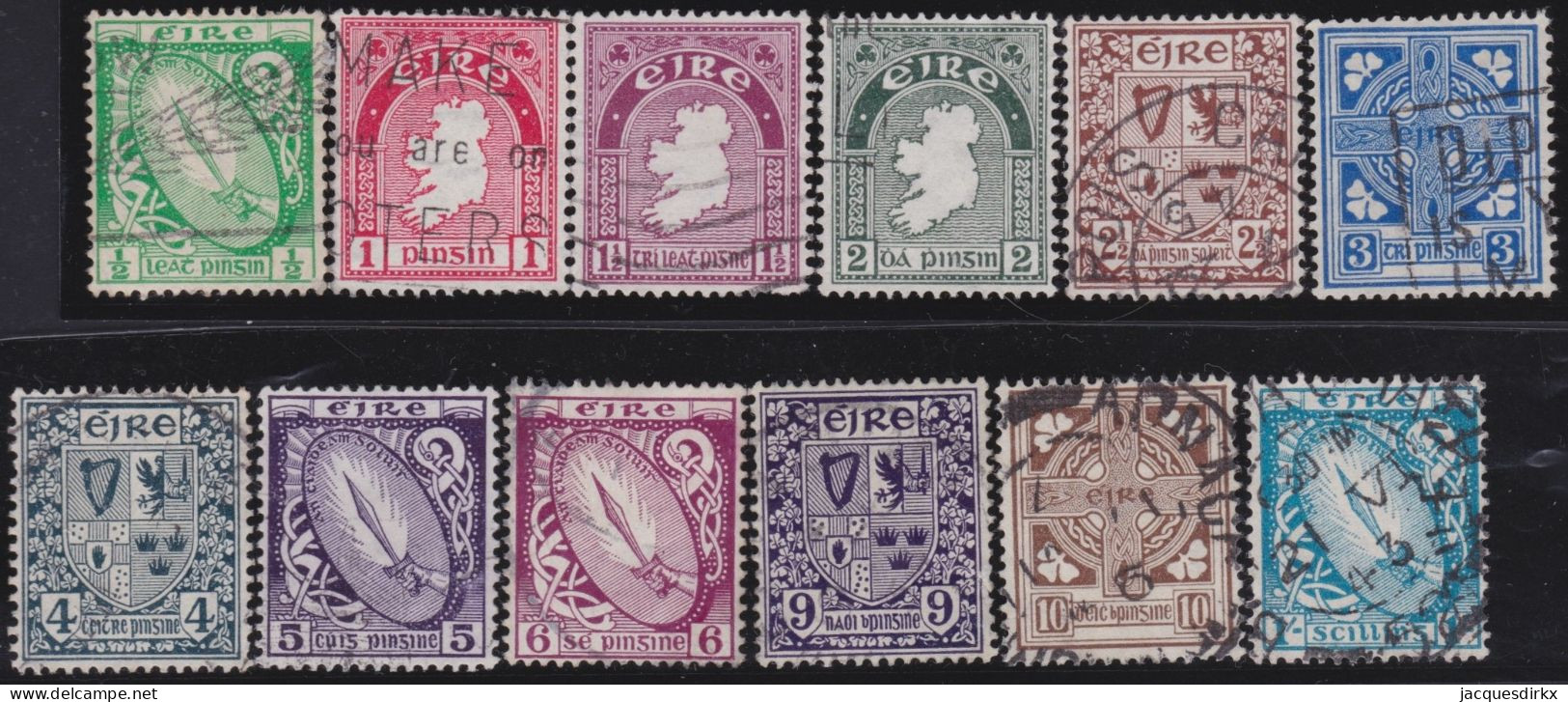 Ireland        .   Y&T     .   78/89    .     O      .    Cancelled - Used Stamps