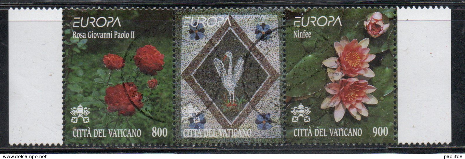 CITTÀ DEL VATICANO VATICAN VATIKAN 1999 EUROPA UNITA CEPT SERIE COMPLETA  COMPLETE SET USATA USED OBLITERE' - Used Stamps