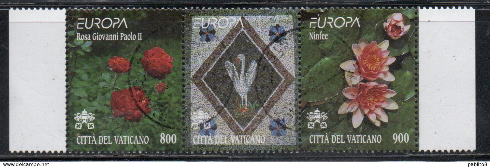 CITTÀ DEL VATICANO VATICAN VATIKAN 1999 EUROPA UNITA CEPT SERIE COMPLETA  COMPLETE SET USATA USED OBLITERE' - Oblitérés