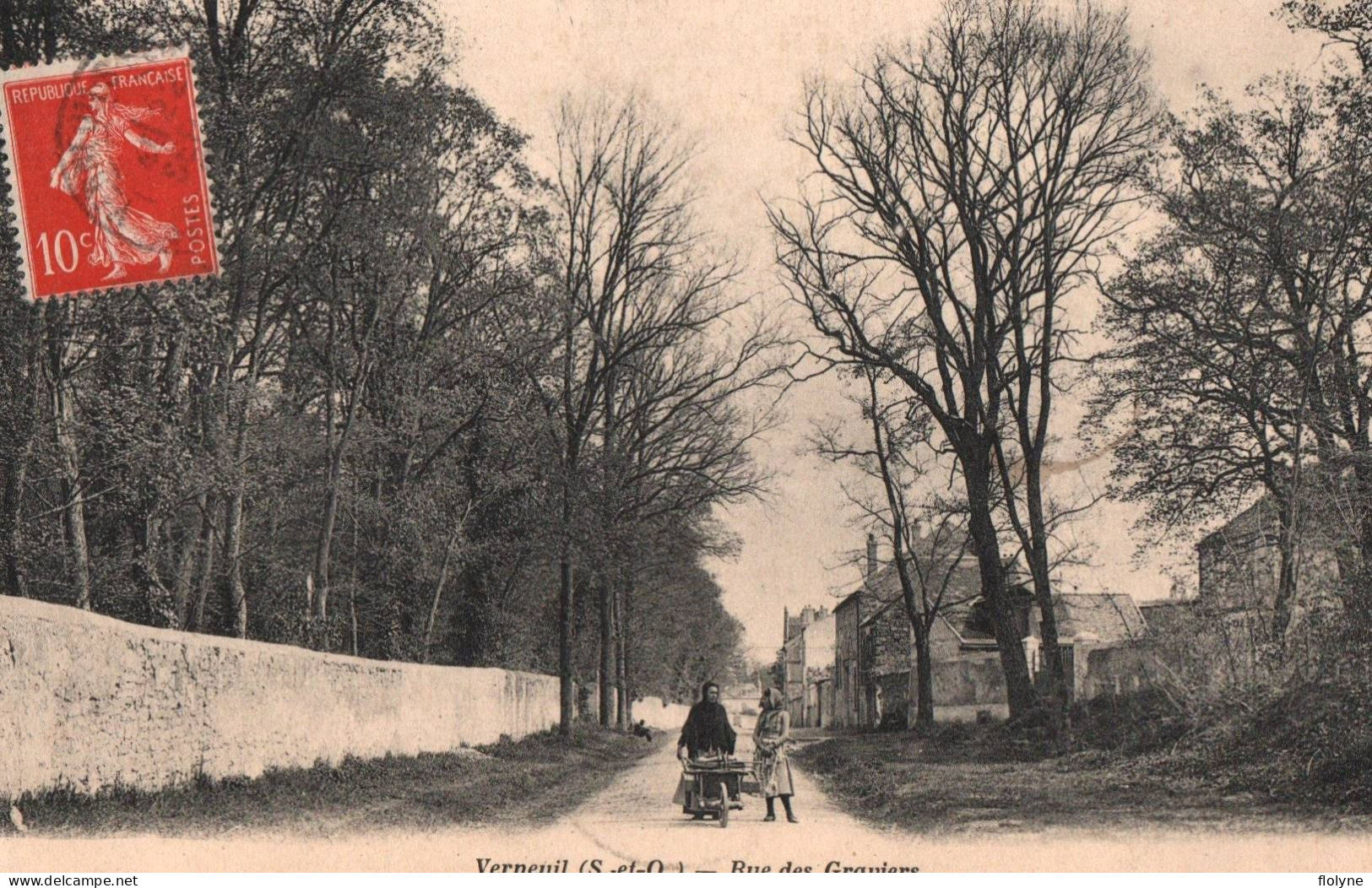 Verneuil - La Rue Des Graviers - Verneuil Sur Seine