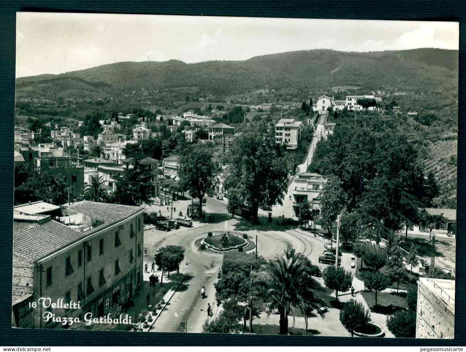 VX102 - VELLETRI PIAZZA GARIBALDI - ROMA - ANIMATA CAMION CAR - 1955 - Velletri