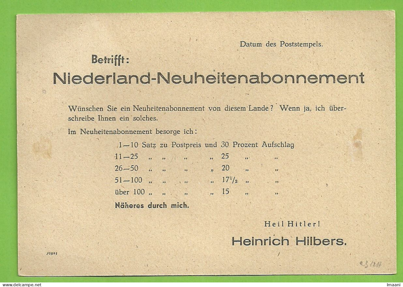 Kaart Met Duitse Zegel Met Stempel EUPEN 1 Op 26/8/43 (Oostkantons- Canton De L'est) (B10525) - OC55/105 Eupen & Malmédy