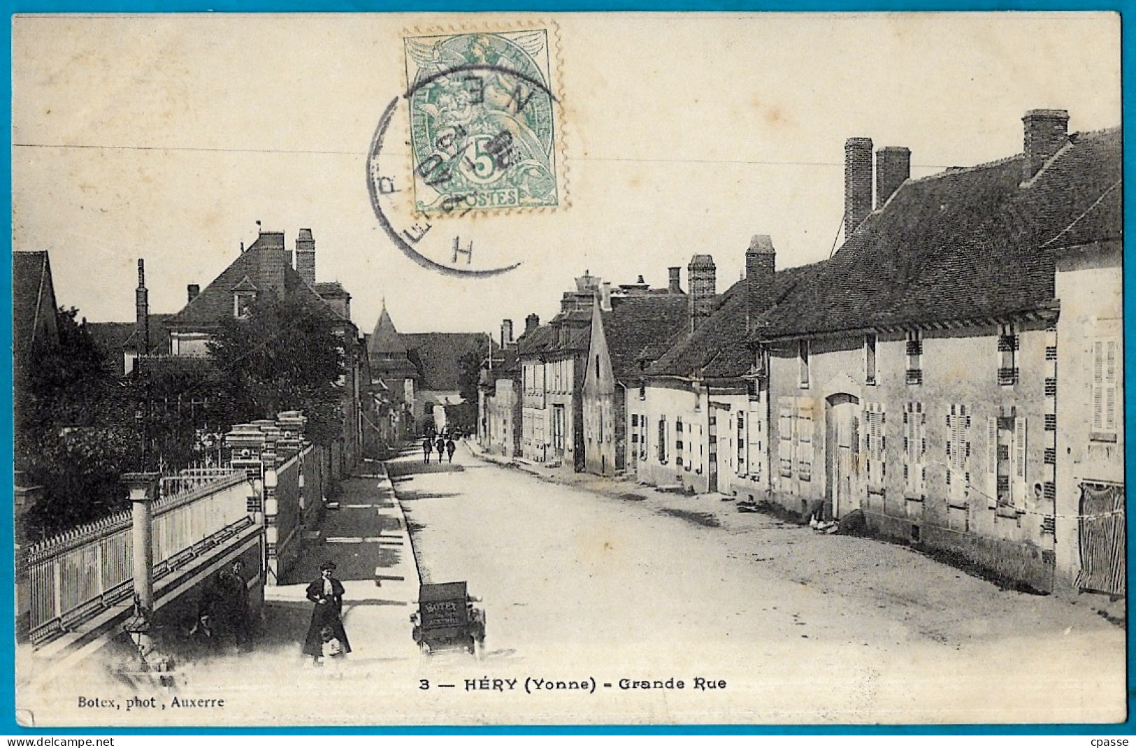 CPA 89 HERY Yonne - Grande Rue ° Botex Phot. - Hery