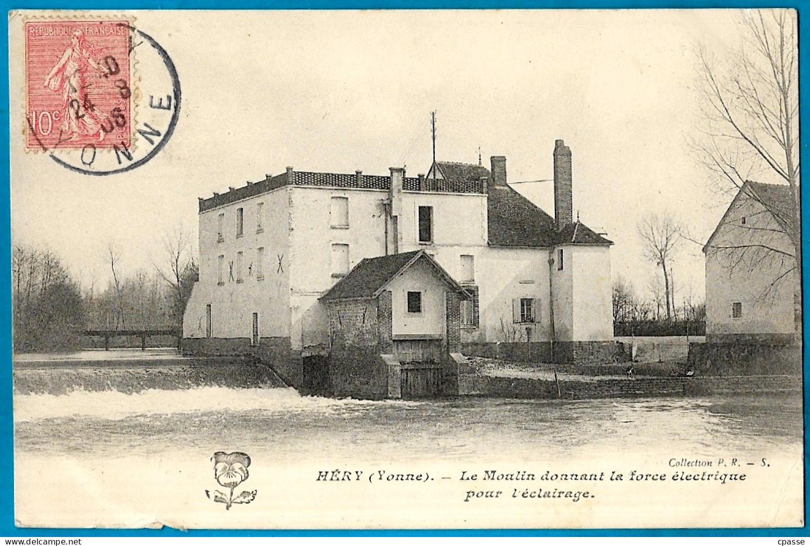 CPA 89 HERY Yonne - Le Moulin Donnant La Force électrique Pour L'éclairage - Hery