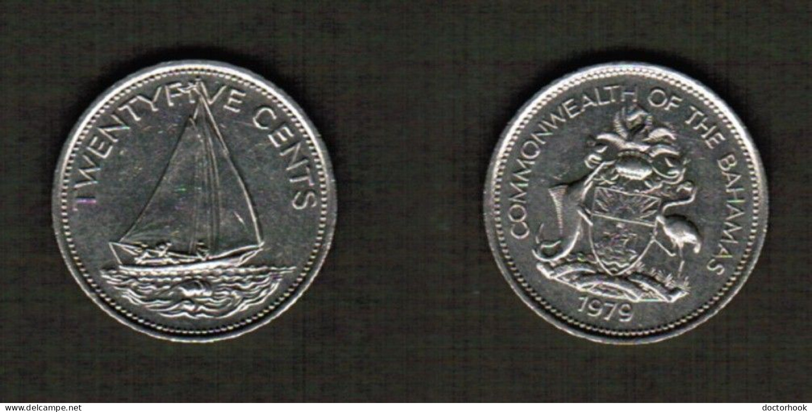 BAHAMAS   25 CENTS 1979 (KM #63.1) #7086 - Bahamas