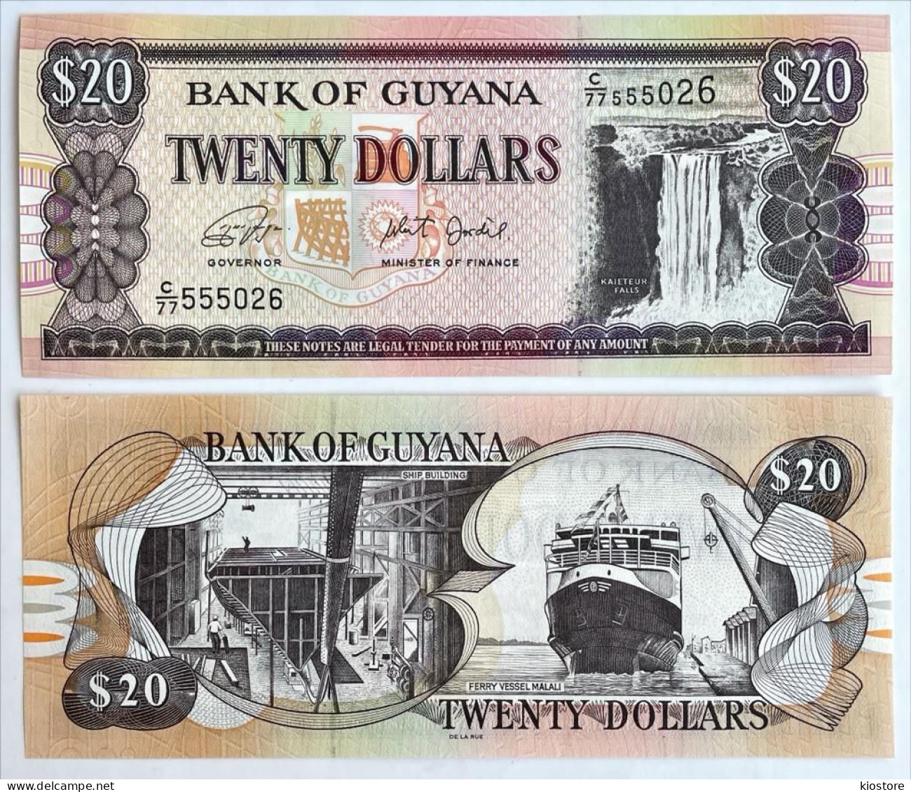 Guyana 20 Dollars 1996 P#30 UNC - Guyana