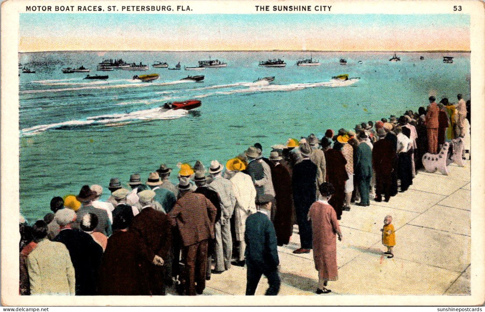 Florida St Petersburg Crowd Watching The Motor Boat Races - St Petersburg