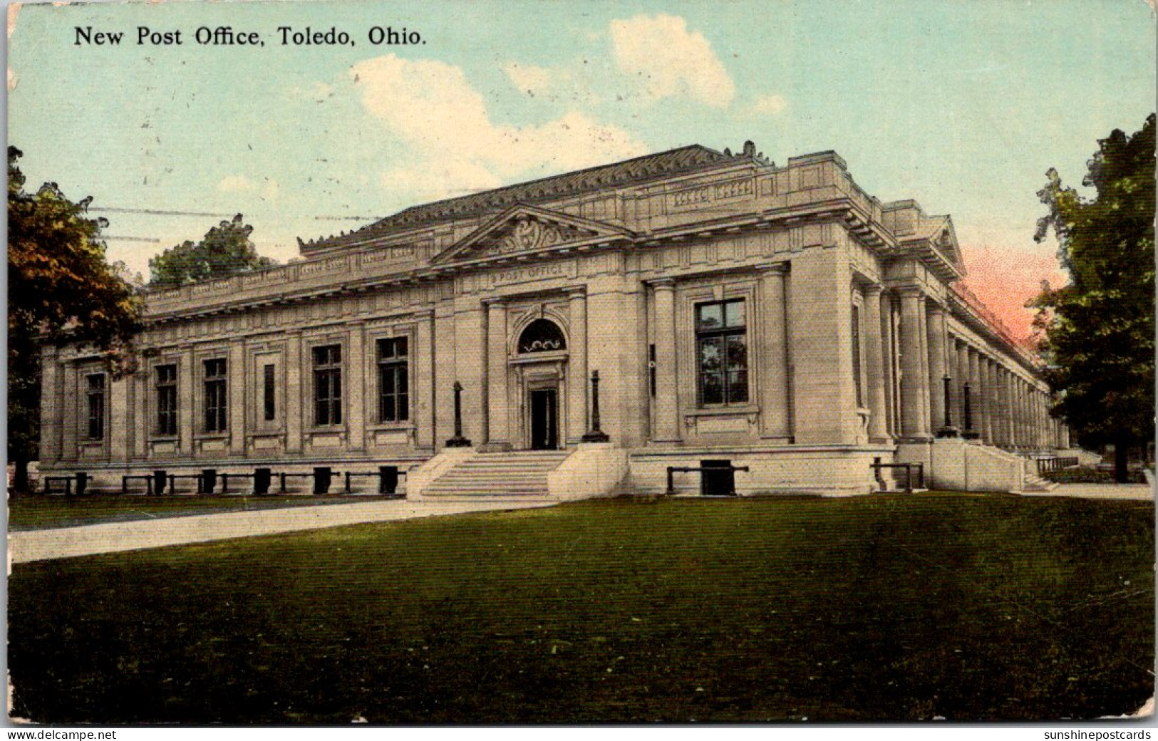 Ohio Toledo New Post Office 1912 Curteich - Toledo