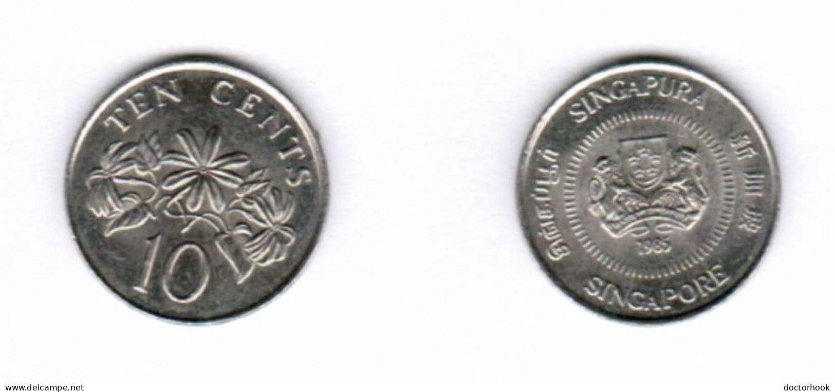 SINGAPORE   10 CENTS 1985 (KM # 51) #7100 - Singapore