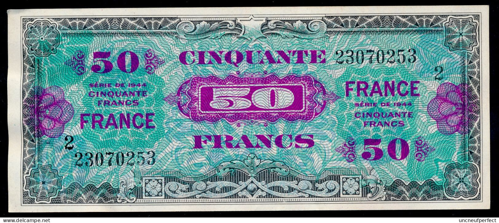 50 FRANCS 1945 FayetteVF-24-02  Série 2  SUP+ SPL / XF+ AUNC - 1944 Flag/France