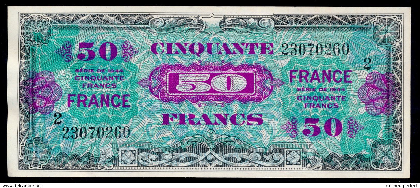 50 FRANCS 1945 FayetteVF-24-02  Série 2  SUP+SPL - 1944 Vlag/Frankrijk