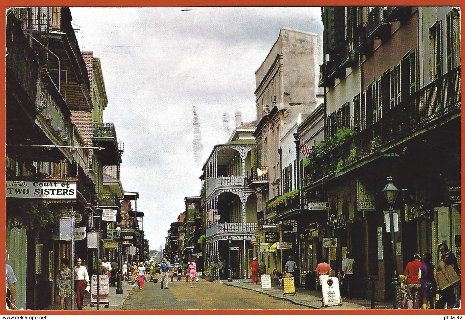 Etats-Unis : Louisiane - Nouvelle-Orleans - Rue Royale - Carte écrite - New Orleans