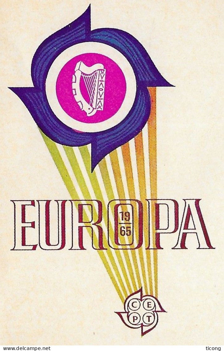 EUROPA IRLANDE EIRE 1965, ENVELOPPE ILLUSTREE ( PEU COMMUNE ) CACHET ROND BAILE ATHA CLIATH ( DUBLIN ) VOIR LES SCANNERS - Lettres & Documents