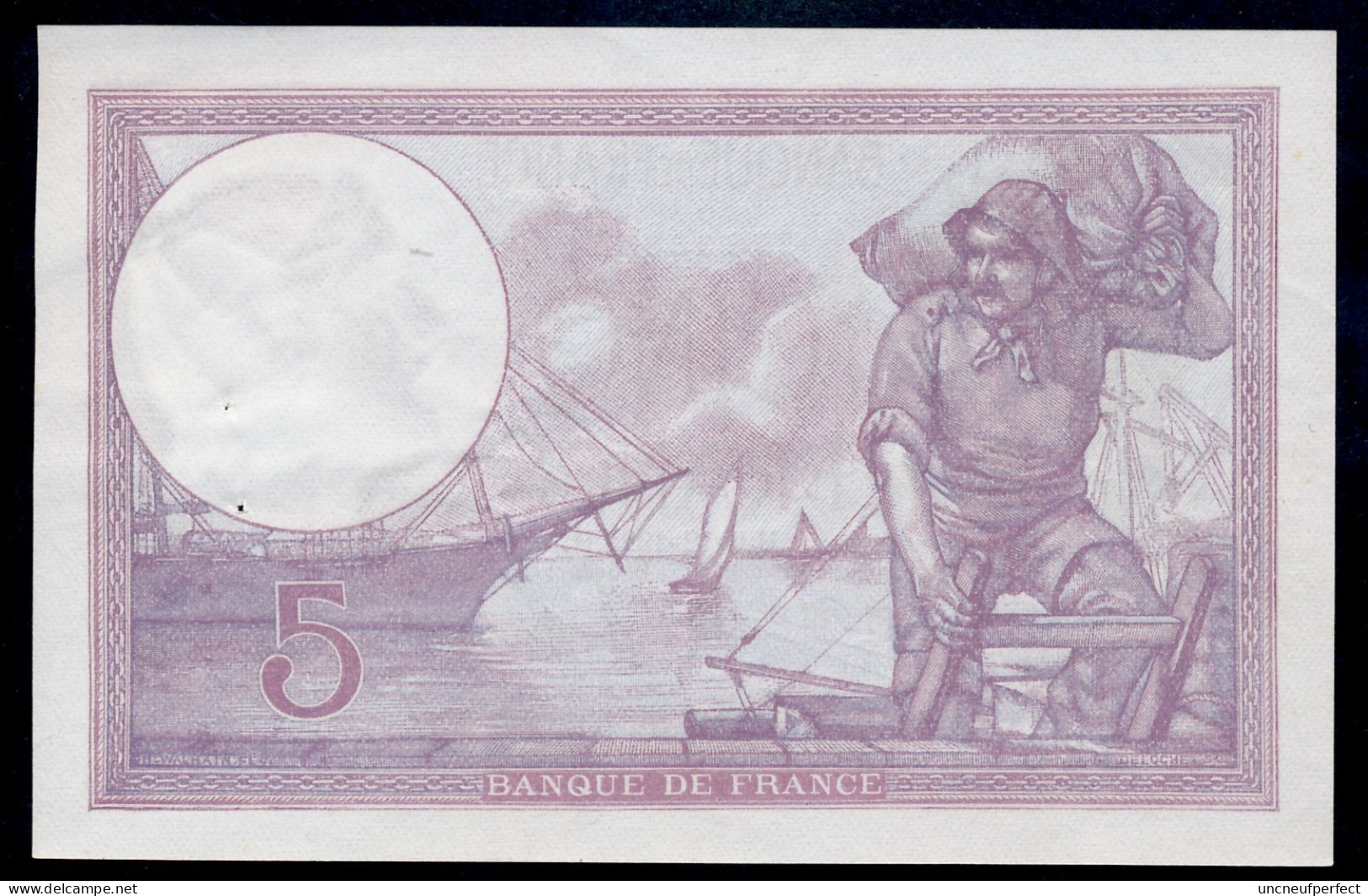 5 Francs 9=12=1922  SUP+ SPL / XF+ AUNC  Fay 03-06 - 5 F 1917-1940 ''Violet''