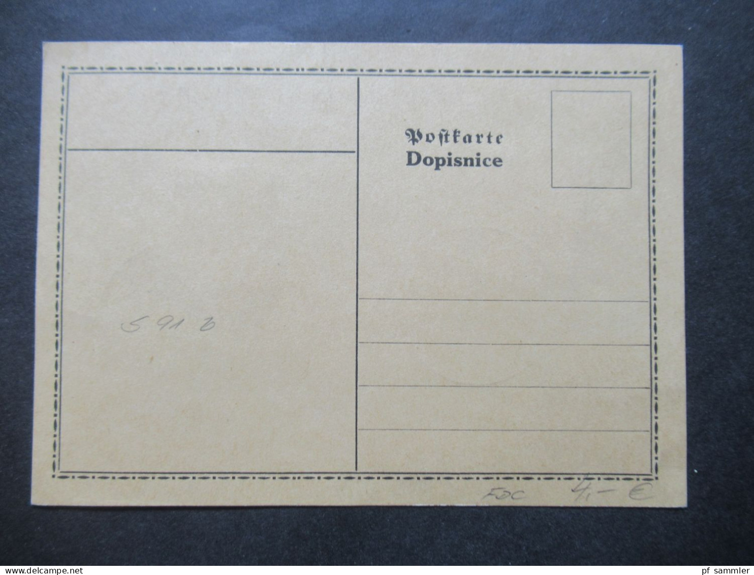DR Böhmen Und Mähren 1942 Blanko Postkarte Mit Nr.83 / 84 Mit Sonderstempel Olmütz 1 Drei Jahre Im Grossdeutschen Reich - Lettres & Documents