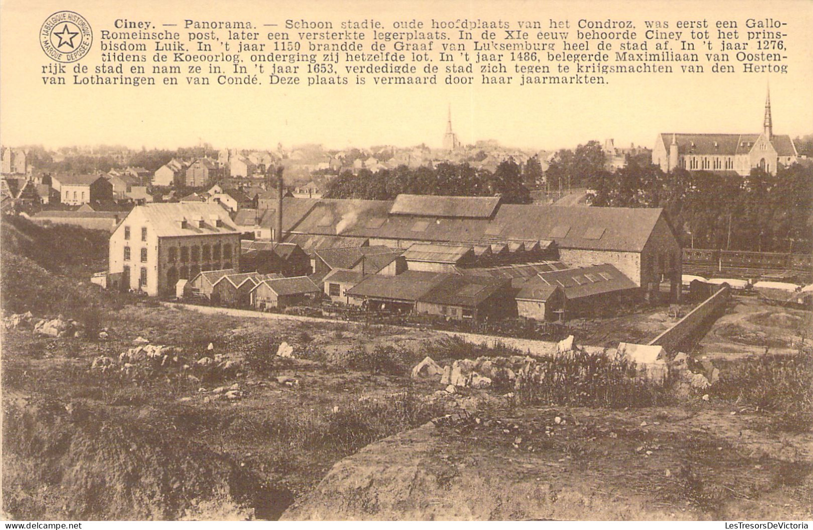 BELGIQUE - CINEY - Panorama - Carte Postale Ancienne - Ciney