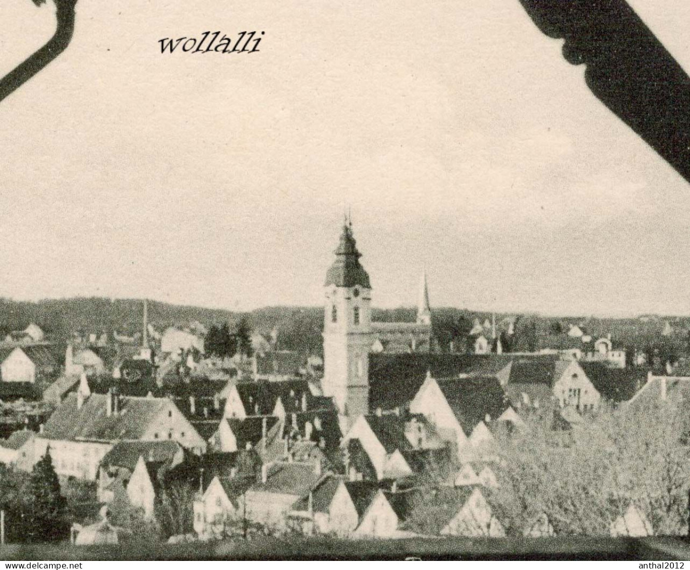 Rar Wohnhäuser Bad Waldsee Blick Vom Balkon Aus Photo Moser Um 1930 - Bad Waldsee