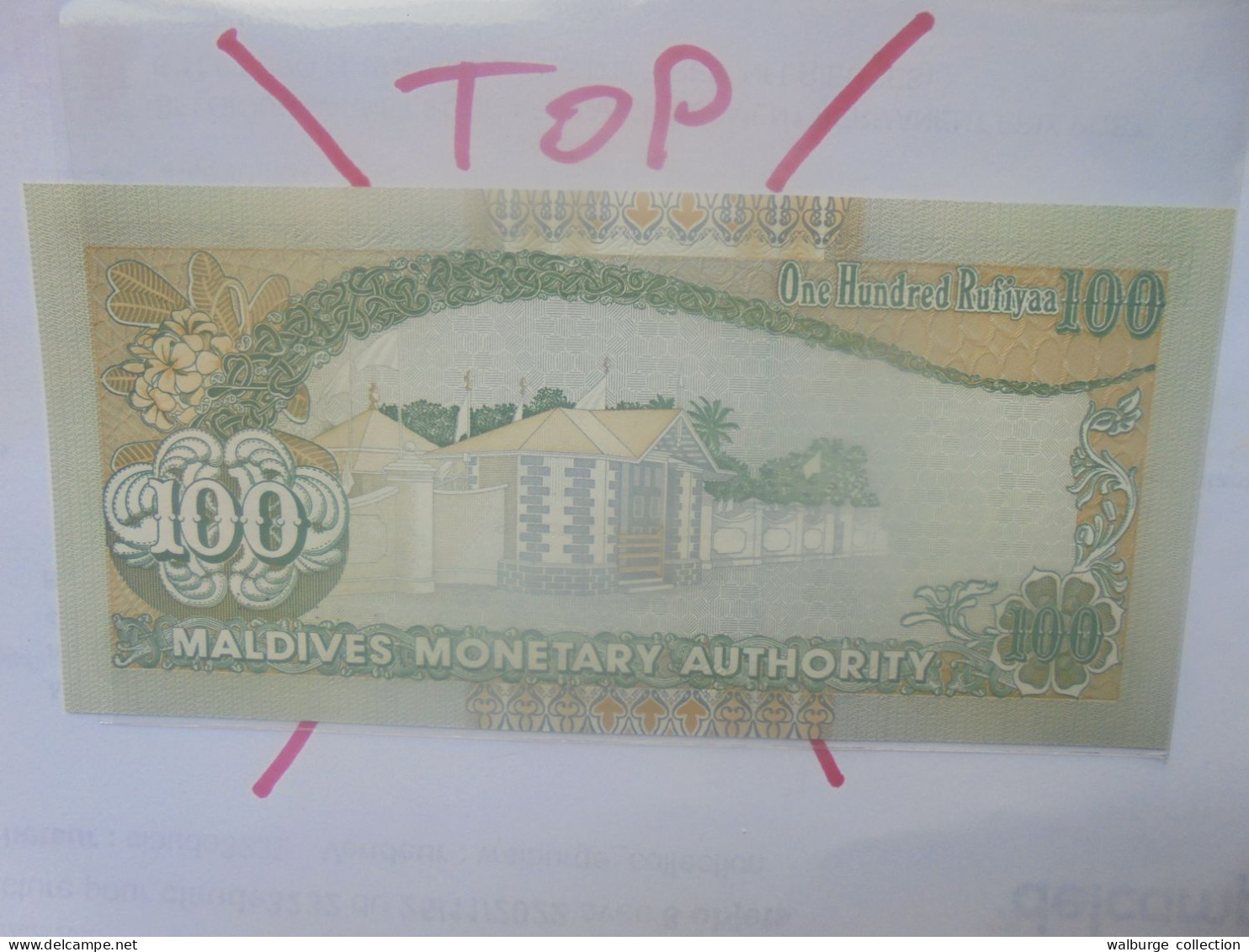 MALDIVES 100 RUFIYAA 2000 Neuf (B.29) - Maldivas