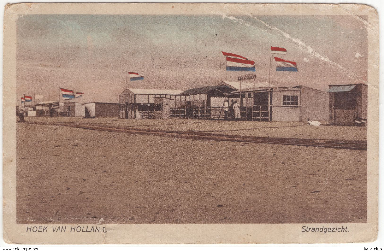 Hoek Van Holland - Strandgezicht - 'Café Fijenoord' - (Zuid-Holland, Nederland) - 1927 - Hoek Van Holland