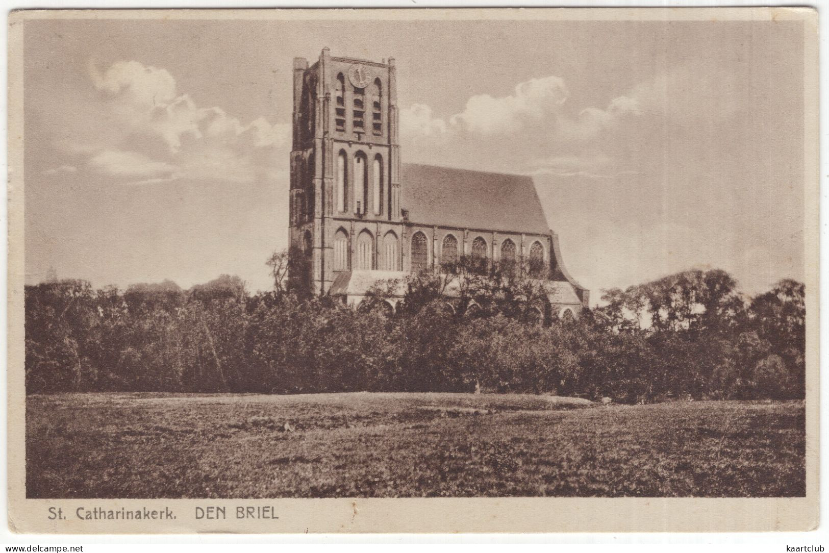 Den Briel - St. Catharinakerk - (Zuid-Holland, Nederland) - Uitg.: Th. J. Van Der Steeg, Fotograaf, Oostvoorne - Brielle