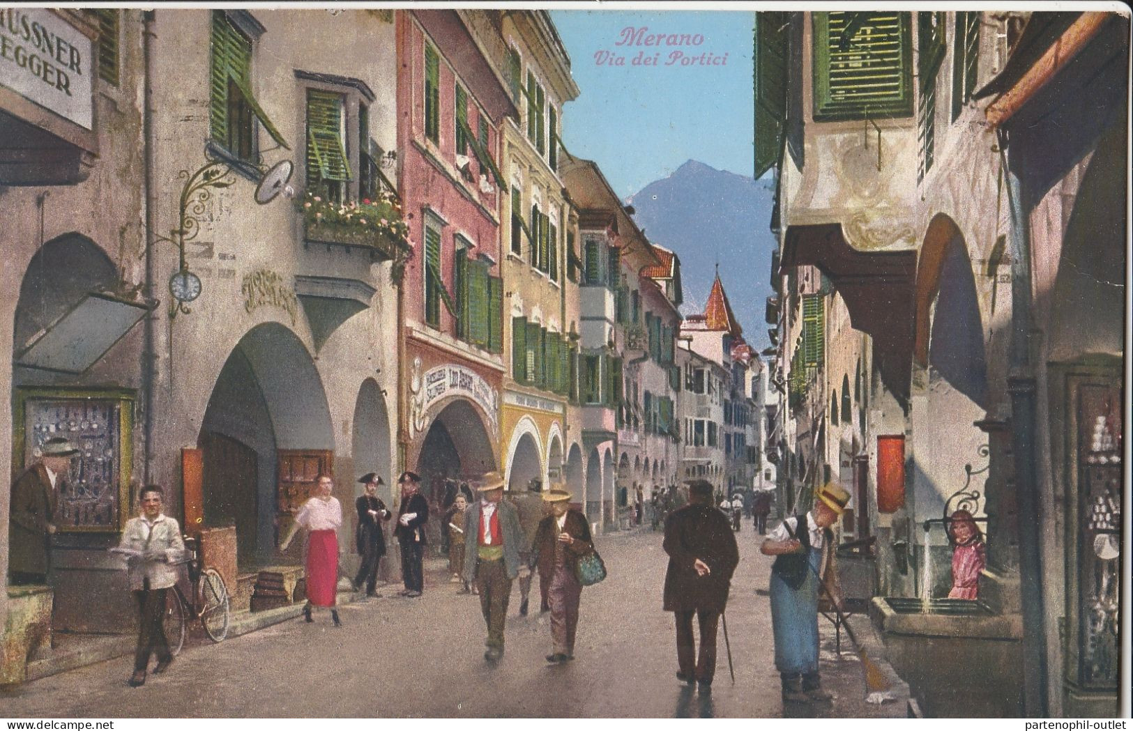 Cartolina  - Postcard / Viaggiata - Sent  /  Merano - Via Dei Portici. - Merano