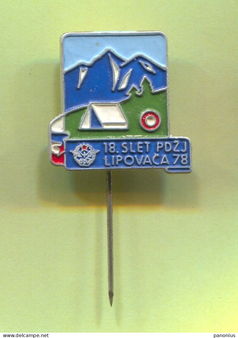 Alpinism Mountaineering - Lipovača Fruška Gora Transversal Yugoslavia, Vintage Pin Badge Abzeichen - Alpinismus, Bergsteigen
