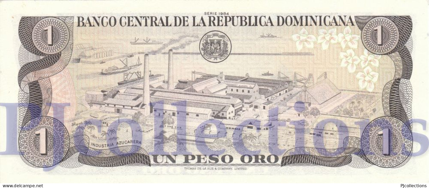 DOMINICAN REPUBLIC 1 PESO ORO 1988 PICK 126c UNC - Repubblica Dominicana