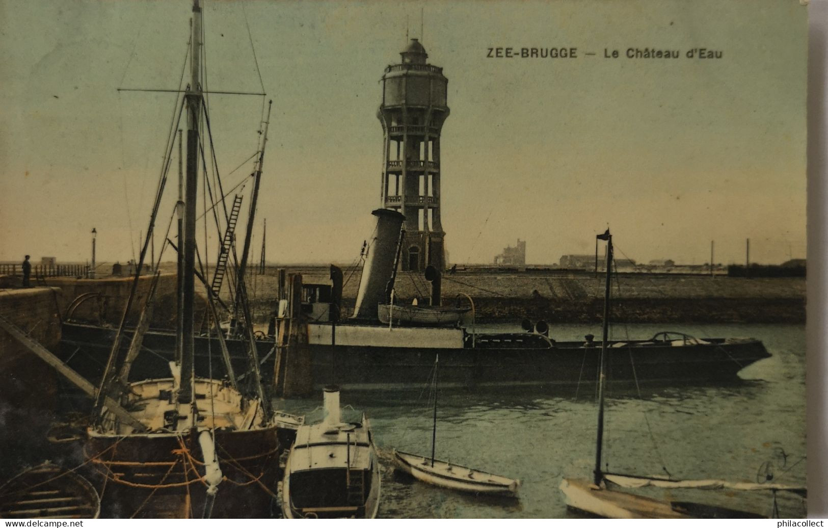 Zeebrugge (Zee Brugge) Le Chateau D'Eau (Schip) 1908 - Diksmuide