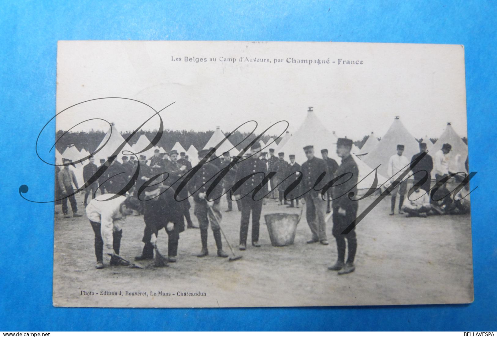 Champagne Camp Auvoirs  S.M.  Arthur Dupont Aan Broer Felix Dupont  In  Rouen . 1917 Belgische Militair Legerpost - War 1914-18