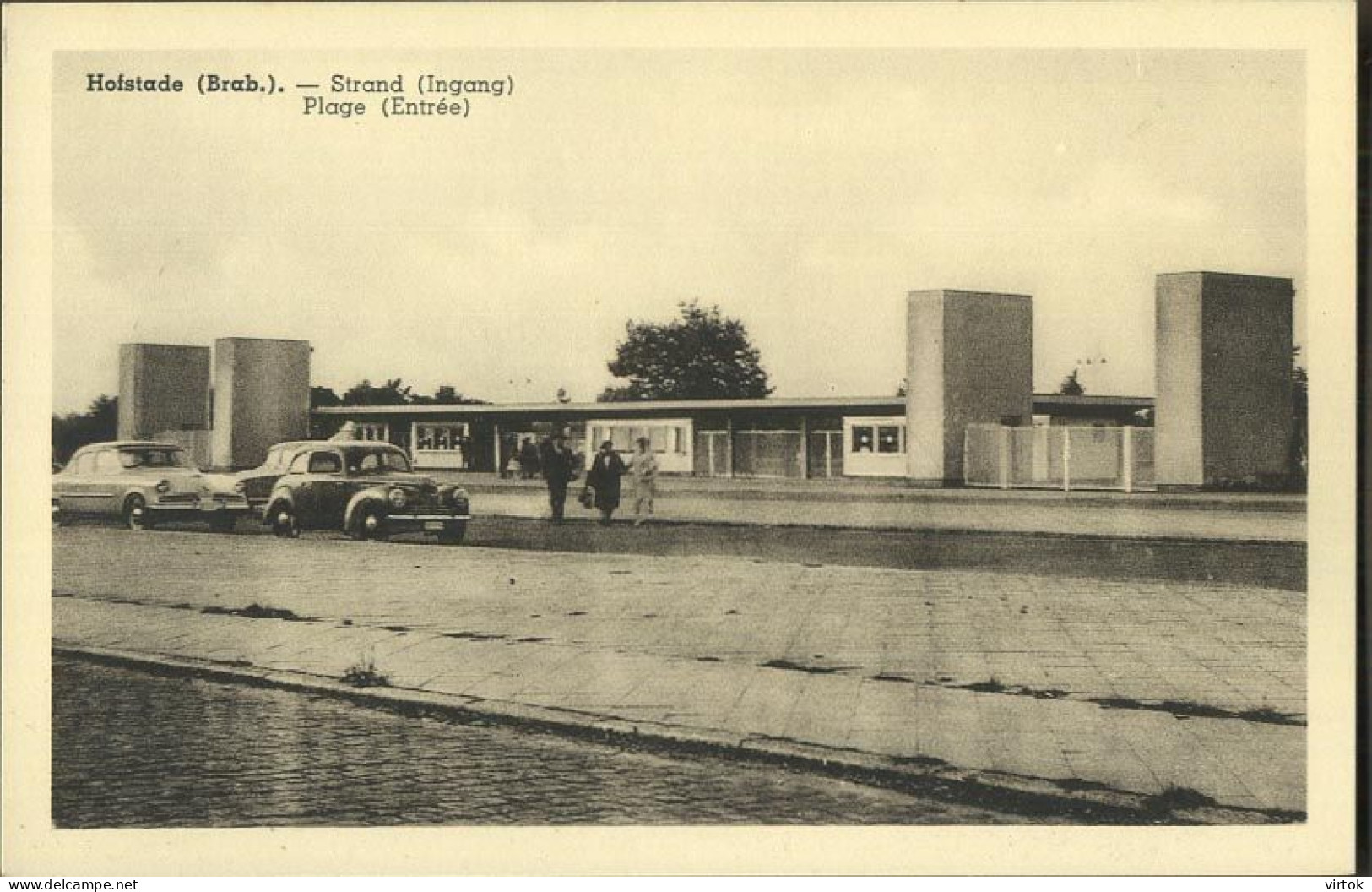 HOFSTADE BADEN ::: STRAND INGANG  ( Old Cars ) - Zemst