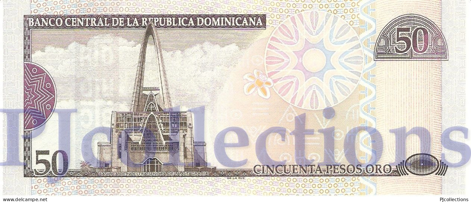 DOMINICAN REPUBLIC 50 PESOS ORO 2006 PICK 176a UNC - Dominicaine