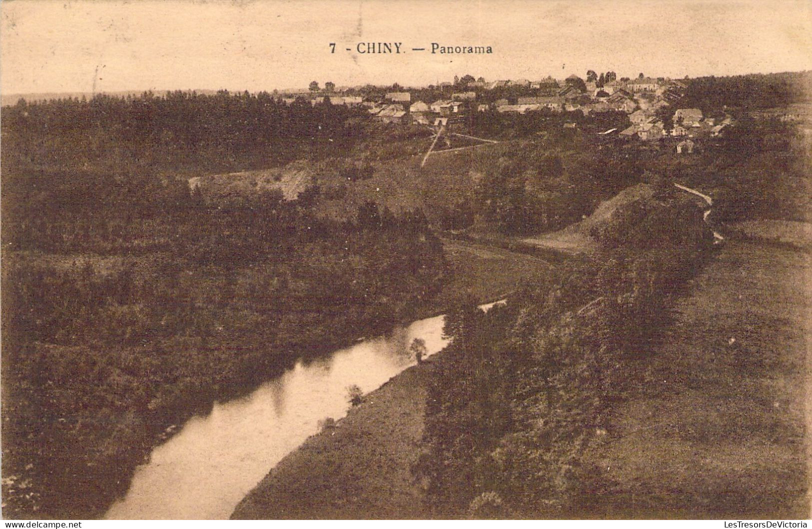 BELGIQUE - CHINY - Panorama - Carte Postale Ancienne - Chiny