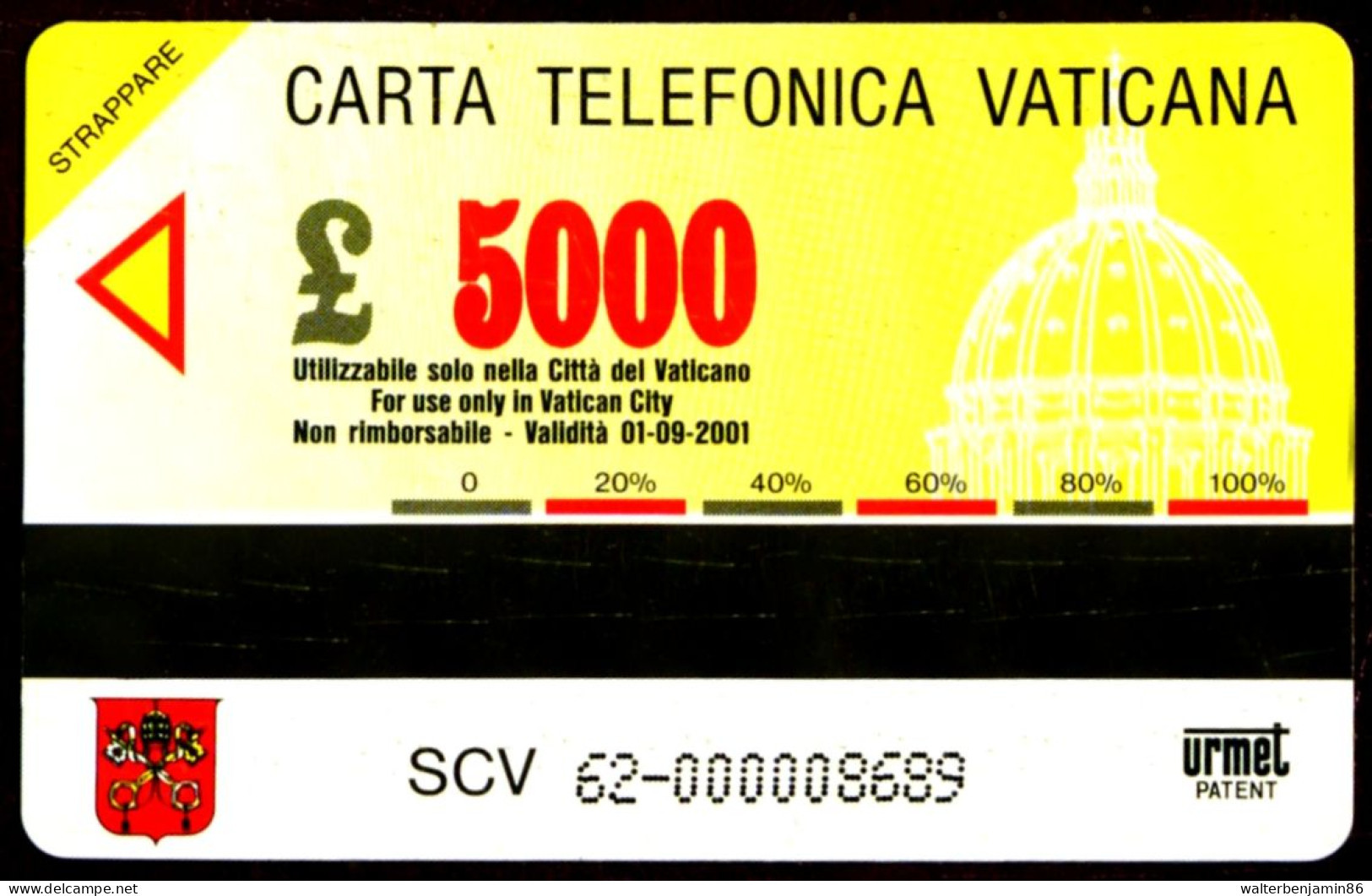 G VA 62 C&C 6062 SCHEDA TELEFONICA NUOVA MAGNETIZZATA VATICANO PINACOTECA MANCINI - Vatikan