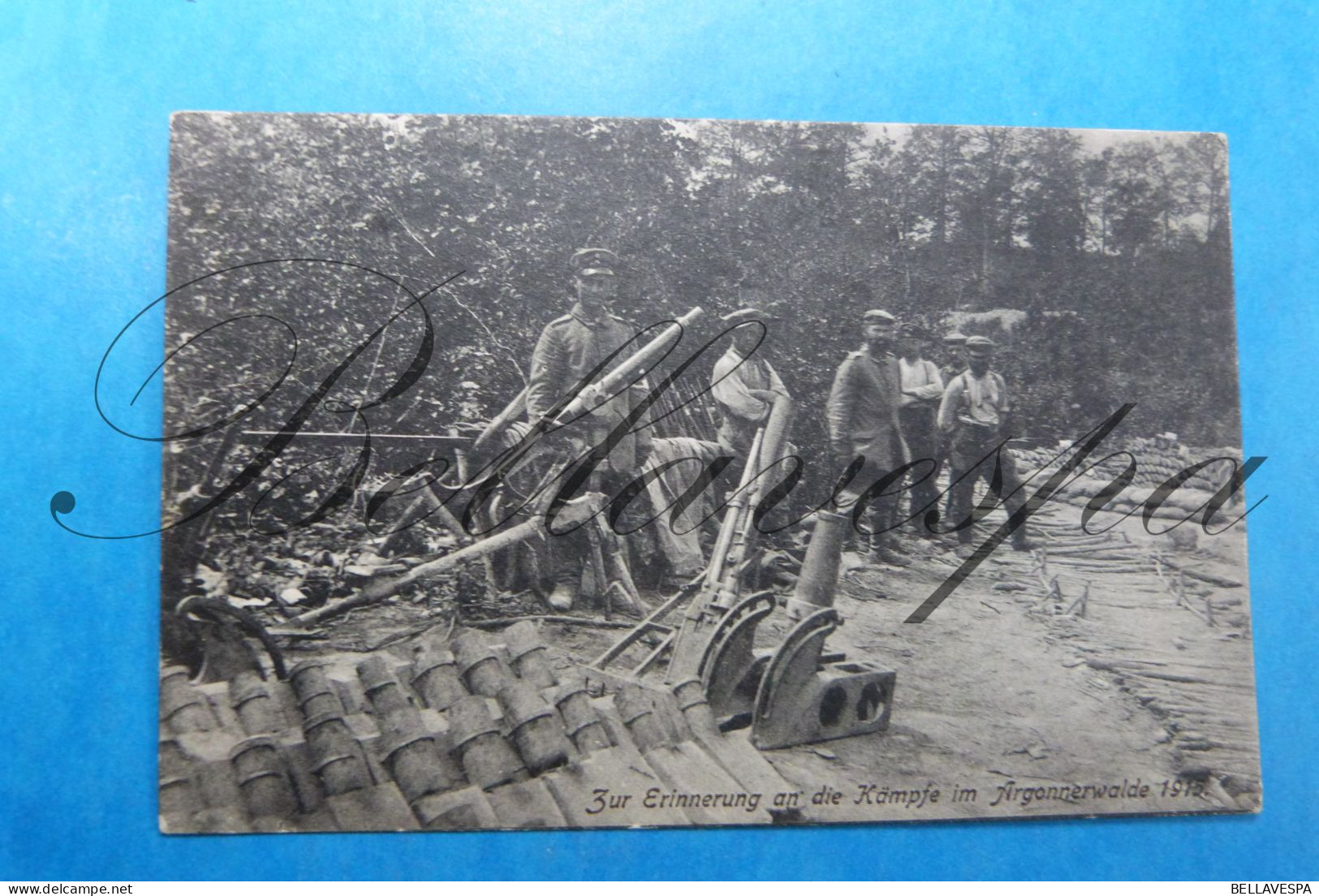 Kämpfe Im Argonnerwalde 1915  Graben Kanonnen Abteiling Nr 12 -33 Inf.- 28-06-1916 Feldpost - War 1914-18