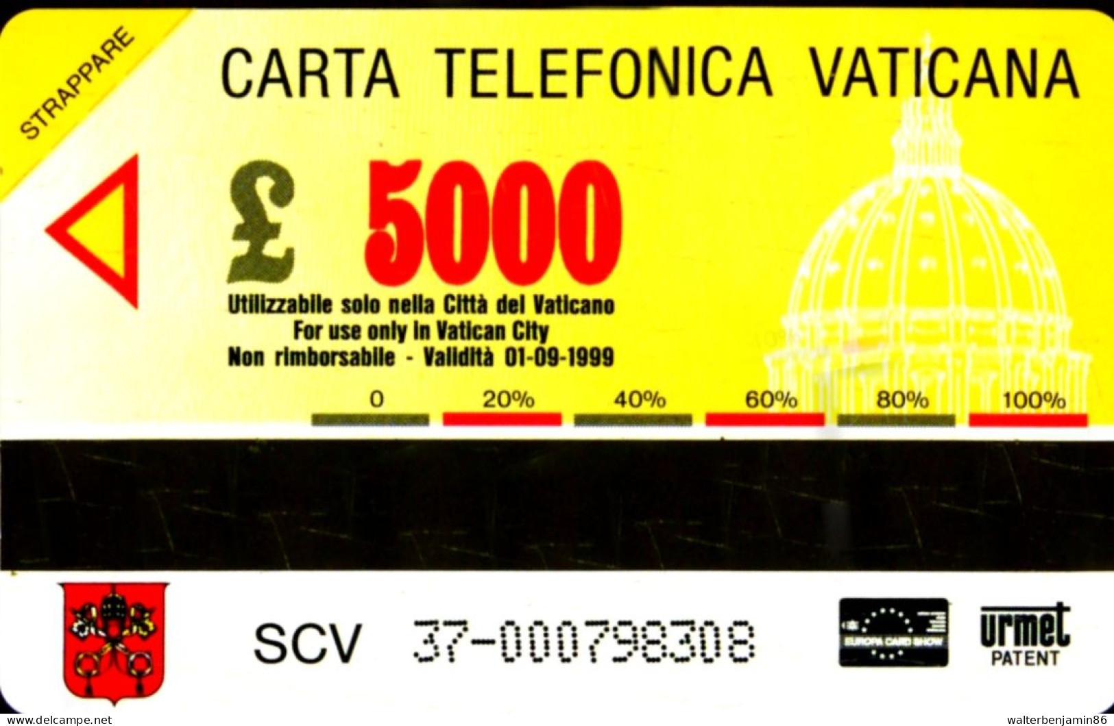 G VA 37 C&C 6037 SCHEDA TELEFONICA NUOVA MAGNETIZZATA VATICANO PINACOTECA MURILLO - Vatican