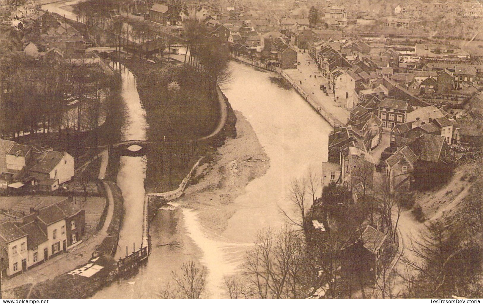 BELGIQUE - CHEVREMONT - Le Village Et La Vesdre - Carte Postale Ancienne - Chaudfontaine