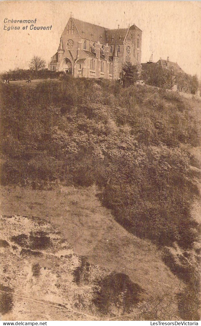 BELGIQUE - CHEVREMONT - L'église Et Le Couvent - Carte Postale Ancienne - Chaudfontaine