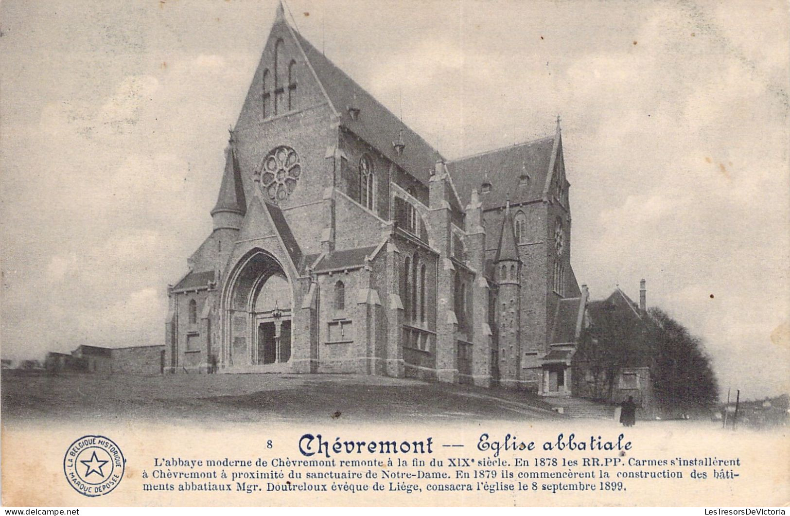 BELGIQUE - CHEVREMONT - L'église Abbatiale - Carte Postale Ancienne - Chaudfontaine