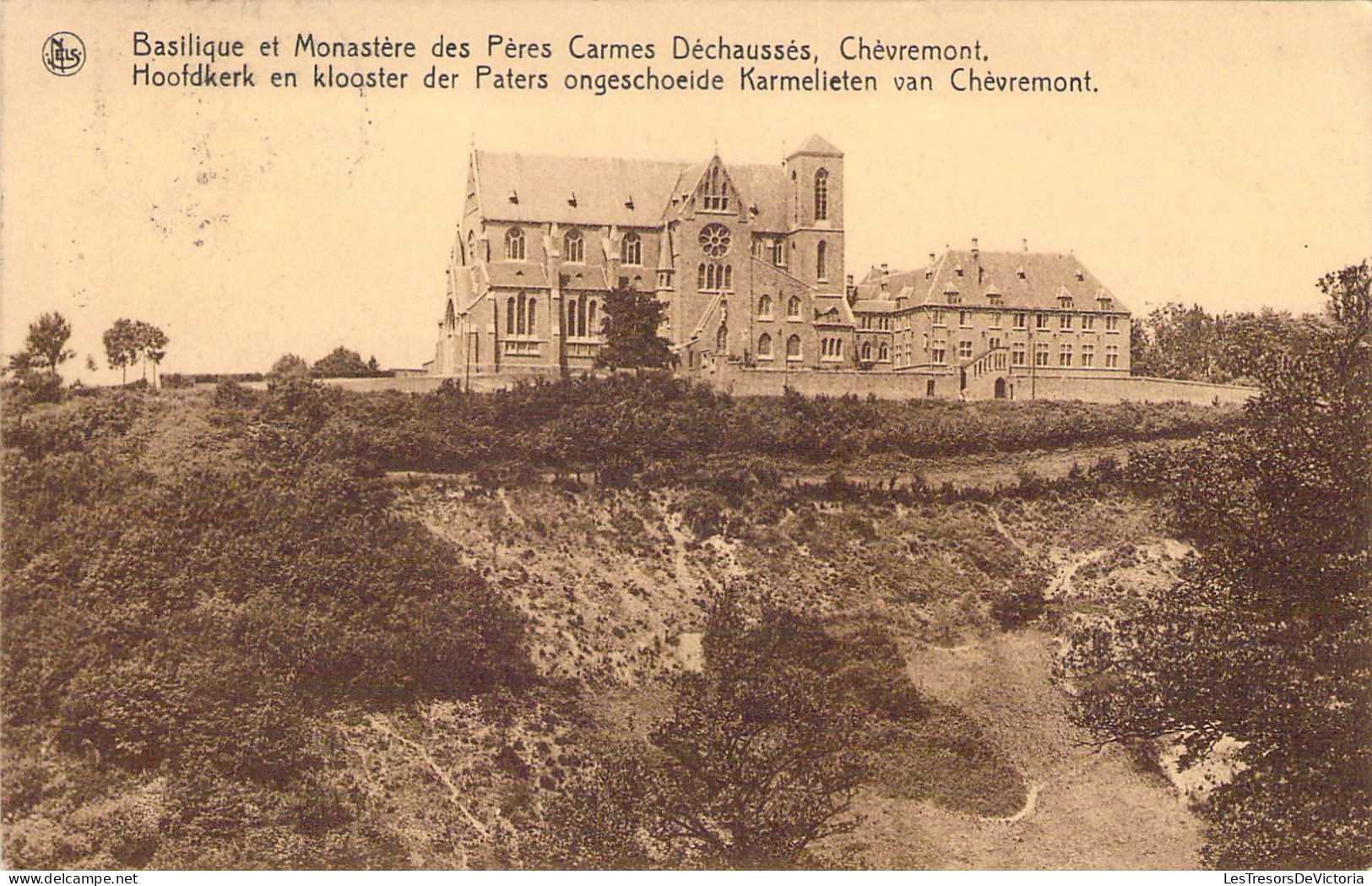 BELGIQUE - CHEVREMONT - Basilique Et Monastère Des Pères Carmes Déchaussés - Carte Postale Ancienne - Chaudfontaine