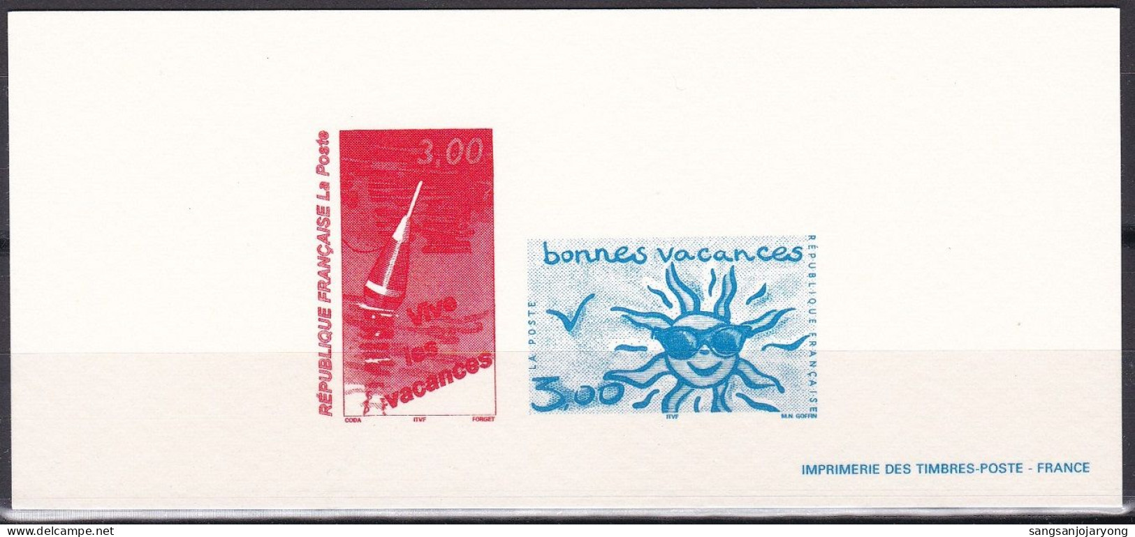France Sc2721, 2723 Announcement, Holiday, Vacation, Deluxe Sheet - Karnaval